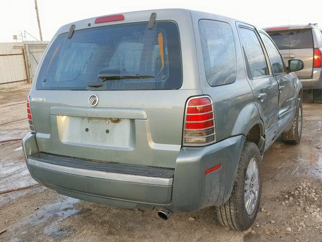 4M2YU80Z47KJ14077 - 2007 MERCURY MARINER CO GREEN photo 4