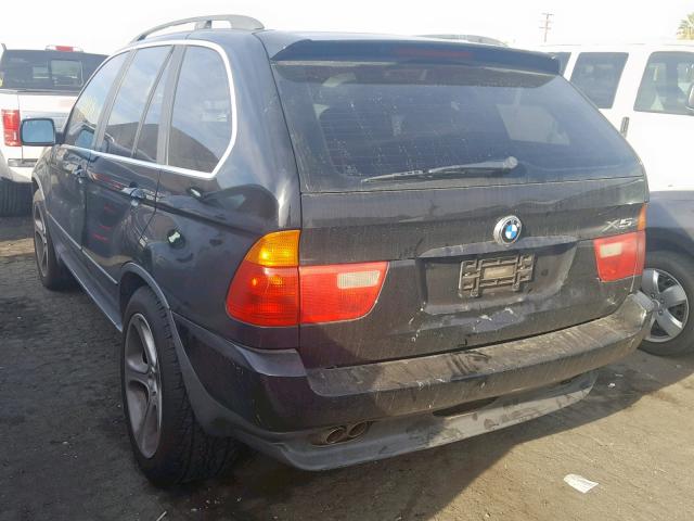 WBAFB33521LH25130 - 2001 BMW X5 4.4I BLACK photo 3