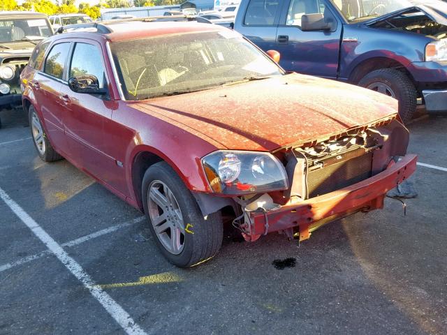 2D4FV47V76H371152 - 2006 DODGE MAGNUM SXT RED photo 1