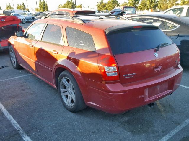 2D4FV47V76H371152 - 2006 DODGE MAGNUM SXT RED photo 3