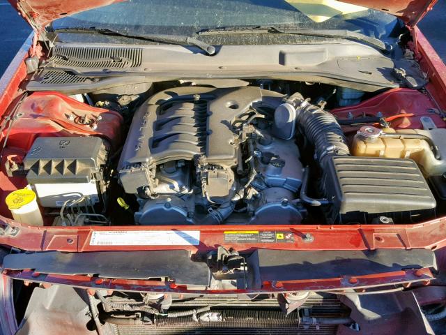 2D4FV47V76H371152 - 2006 DODGE MAGNUM SXT RED photo 7