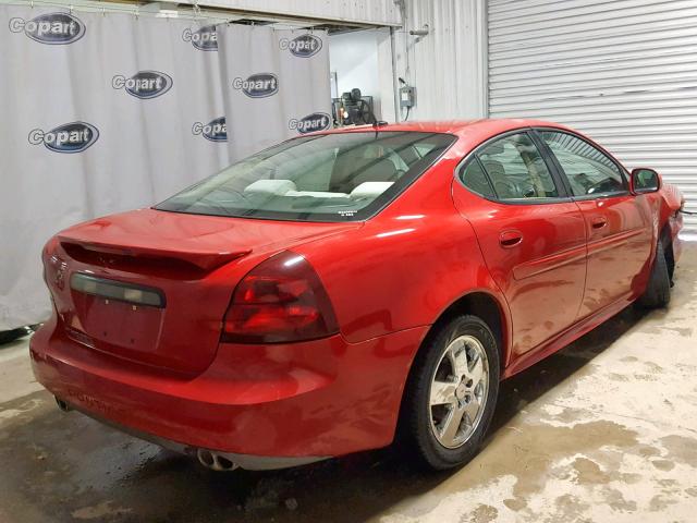 2G2WP552371131892 - 2007 PONTIAC GRAND PRIX RED photo 4