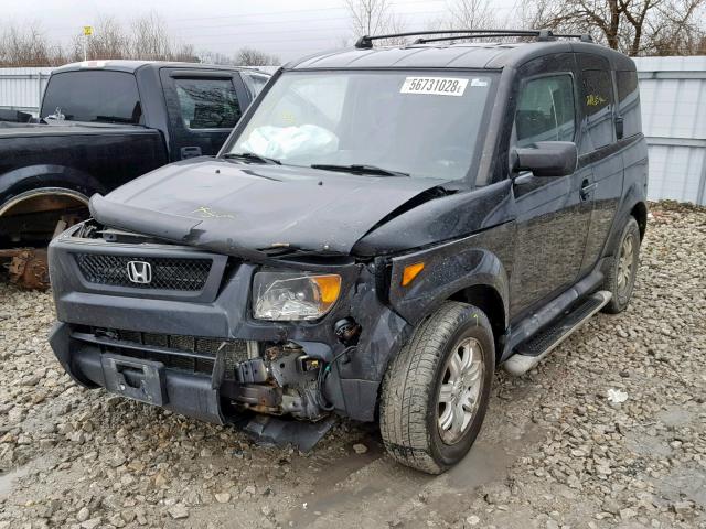 5J6YH17736L800135 - 2006 HONDA ELEMENT EX BLACK photo 2