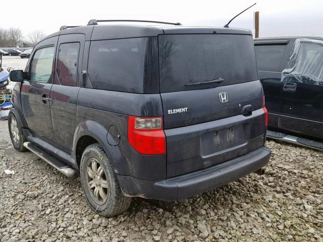 5J6YH17736L800135 - 2006 HONDA ELEMENT EX BLACK photo 3