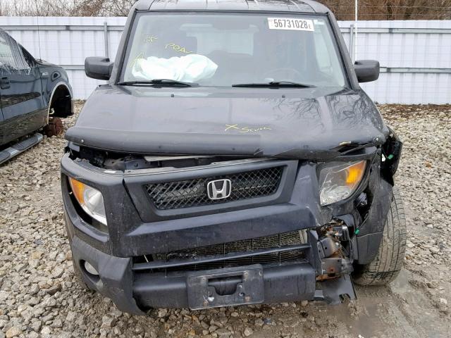 5J6YH17736L800135 - 2006 HONDA ELEMENT EX BLACK photo 9