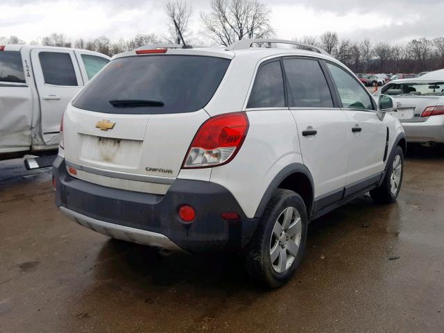 3GNAL2EK8CS564565 - 2012 CHEVROLET CAPTIVA SP WHITE photo 4