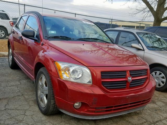 1B3HB48B37D408510 - 2007 DODGE CALIBER SX RED photo 1