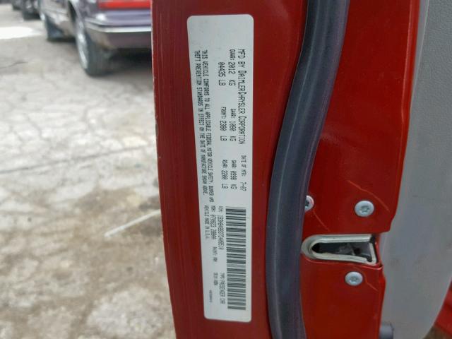 1B3HB48B37D408510 - 2007 DODGE CALIBER SX RED photo 10