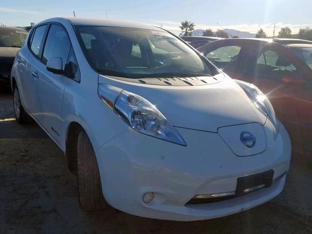 1N4AZ0CPXFC334181 - 2015 NISSAN LEAF S WHITE photo 1