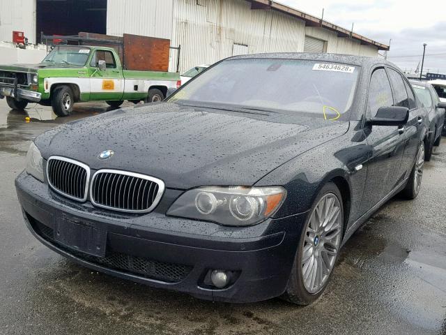 WBAHL83517DT09119 - 2007 BMW 750 BLACK photo 2