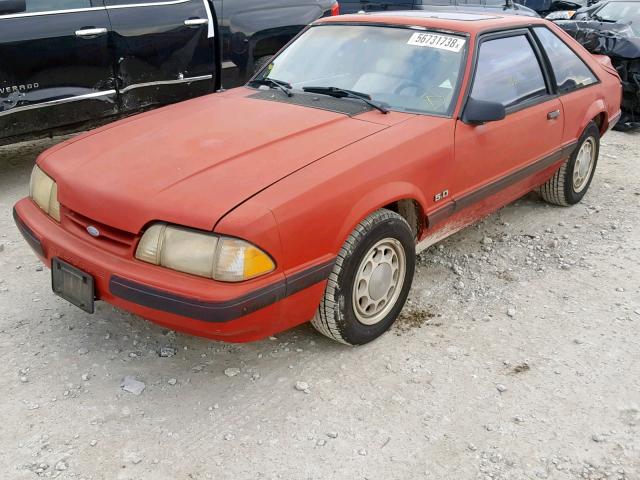 1FABP41EXJF264305 - 1988 FORD MUSTANG LX RED photo 2