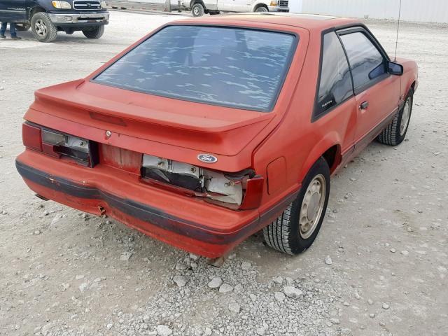 1FABP41EXJF264305 - 1988 FORD MUSTANG LX RED photo 4