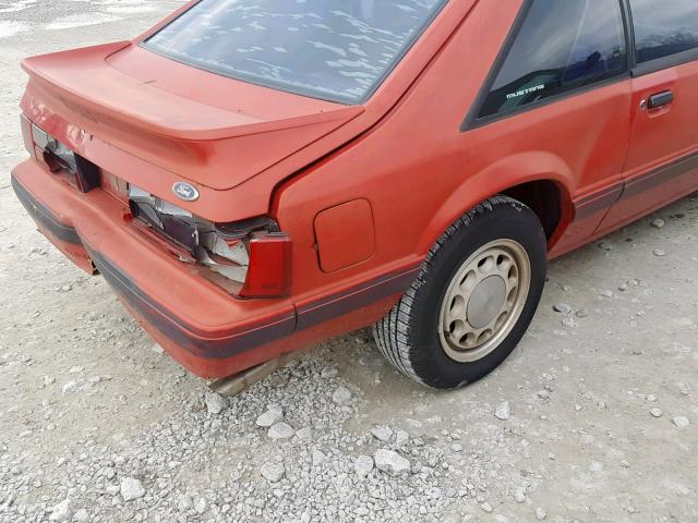 1FABP41EXJF264305 - 1988 FORD MUSTANG LX RED photo 9