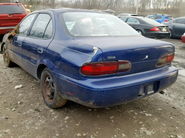 1Y1SK5267VZ427126 - 1997 GEO PRIZM BASE BLUE photo 3