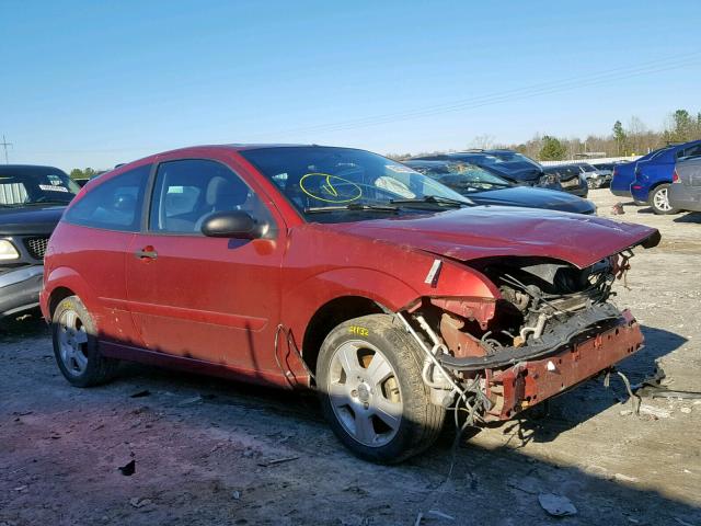 3FAFP31N15R115561 - 2005 FORD FOCUS ZX3 RED photo 1