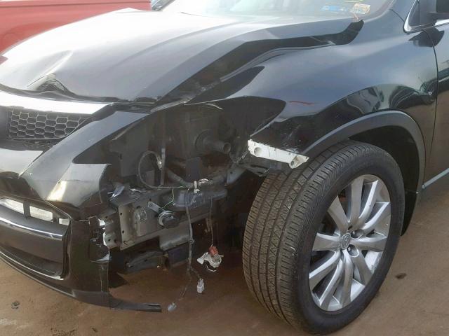 JM3TB38V280133855 - 2008 MAZDA CX-9 BLACK photo 9