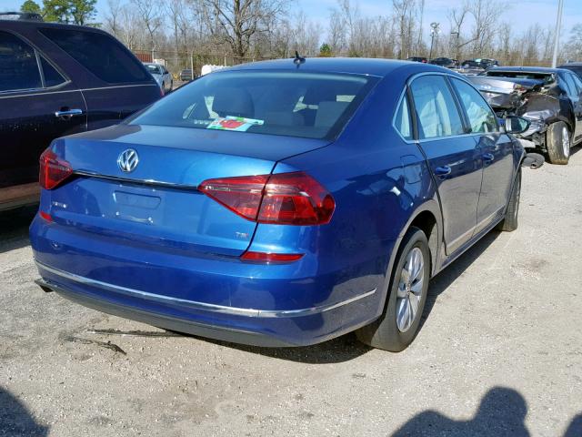 1VWAT7A31HC034050 - 2017 VOLKSWAGEN PASSAT S BLUE photo 4