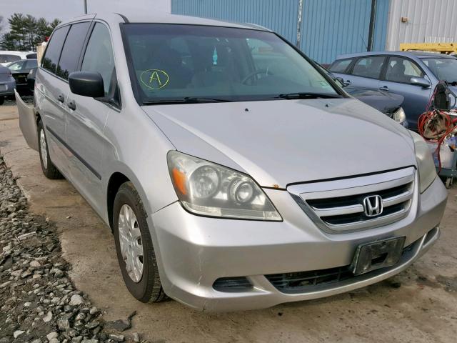 5FNRL382X7B081610 - 2007 HONDA ODYSSEY LX SILVER photo 1