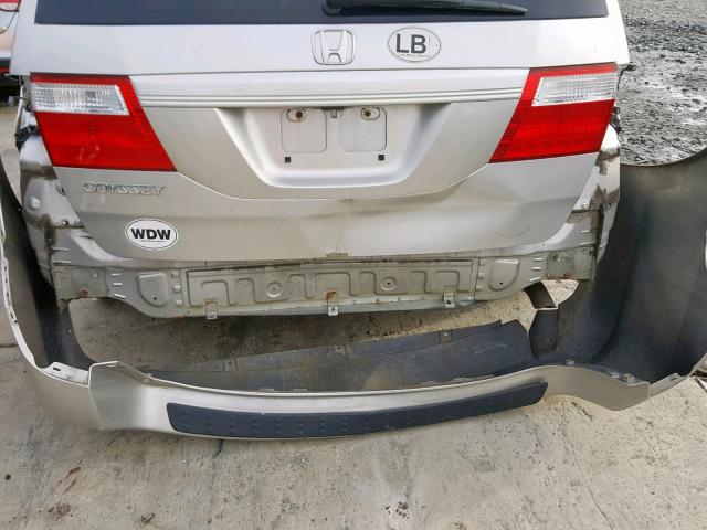 5FNRL382X7B081610 - 2007 HONDA ODYSSEY LX SILVER photo 9