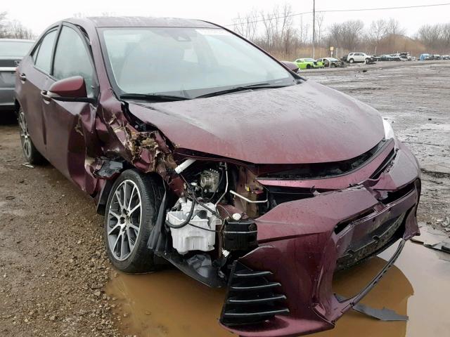 5YFBURHE7HP582617 - 2017 TOYOTA COROLLA L MAROON photo 1