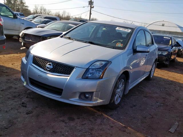 3N1AB6AP2AL687583 - 2010 NISSAN SENTRA 2.0 SILVER photo 2