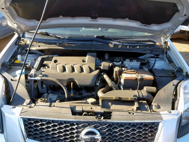 3N1AB6AP2AL687583 - 2010 NISSAN SENTRA 2.0 SILVER photo 7