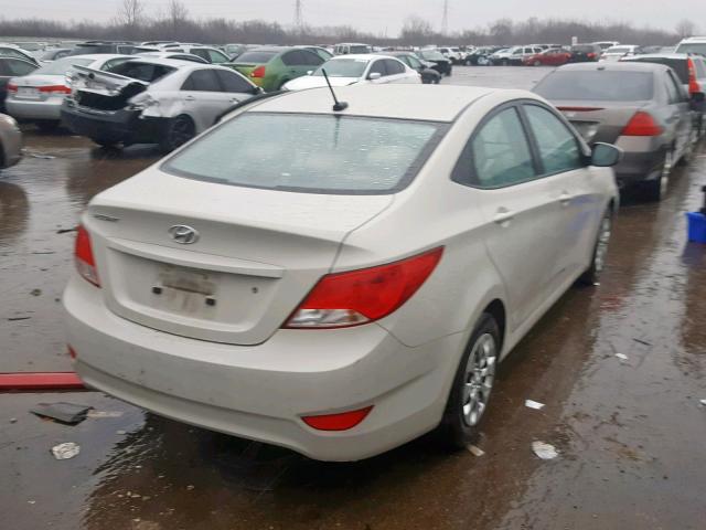 KMHCT4AE3GU094573 - 2016 HYUNDAI ACCENT SE BEIGE photo 4