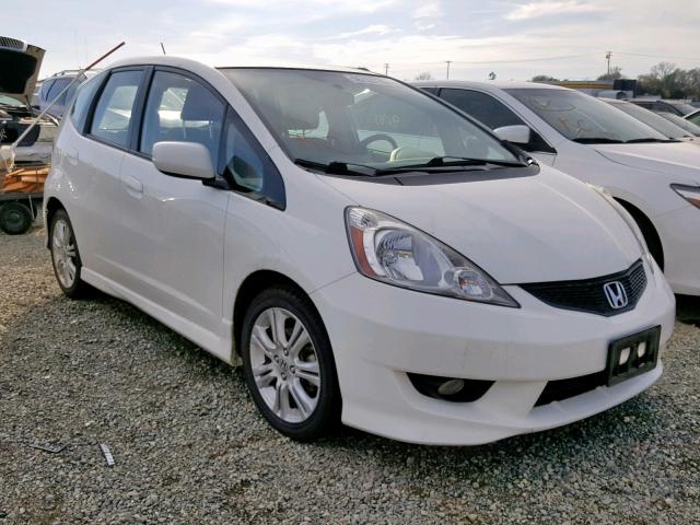 JHMGE8H45AC034164 - 2010 HONDA FIT SPORT WHITE photo 1