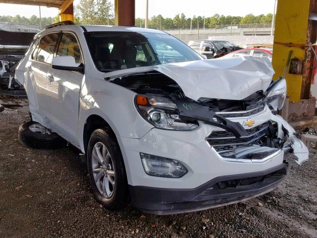 2GNALCEK7H6226604 - 2017 CHEVROLET EQUINOX LT WHITE photo 1