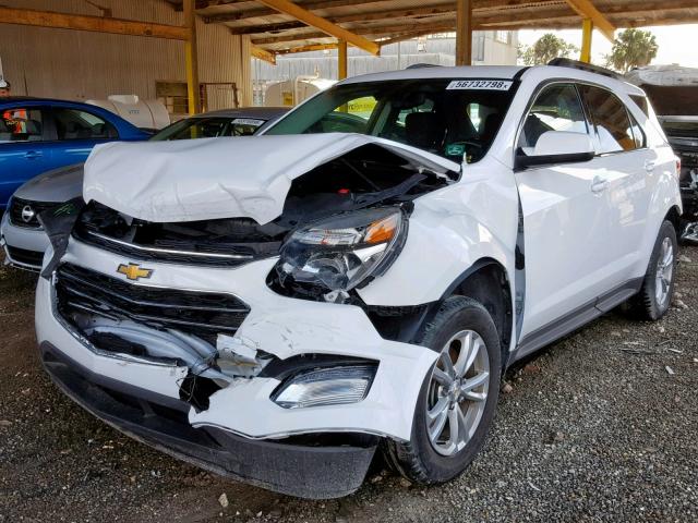 2GNALCEK7H6226604 - 2017 CHEVROLET EQUINOX LT WHITE photo 2