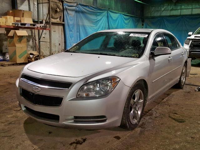 1G1ZC5EB0AF304300 - 2010 CHEVROLET MALIBU 1LT SILVER photo 2
