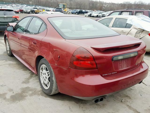 2G2WP522541340177 - 2004 PONTIAC GRAND PRIX MAROON photo 3