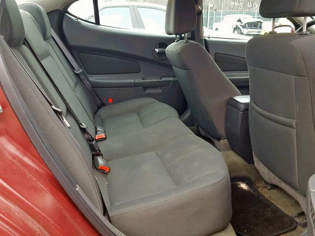 2G2WP522541340177 - 2004 PONTIAC GRAND PRIX MAROON photo 6