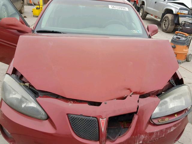 2G2WP522541340177 - 2004 PONTIAC GRAND PRIX MAROON photo 7