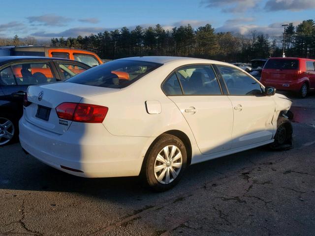 3VW2K7AJ9DM449602 - 2013 VOLKSWAGEN JETTA BASE Սպիտակ լուսանկար 4