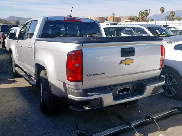 1GCGSCE39G1183657 - 2016 CHEVROLET COLORADO L SILVER photo 3