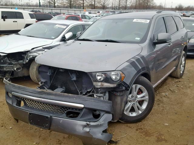 1C4RDHDG5CC311833 - 2012 DODGE DURANGO CR GRAY photo 2