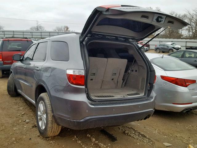 1C4RDHDG5CC311833 - 2012 DODGE DURANGO CR GRAY photo 3