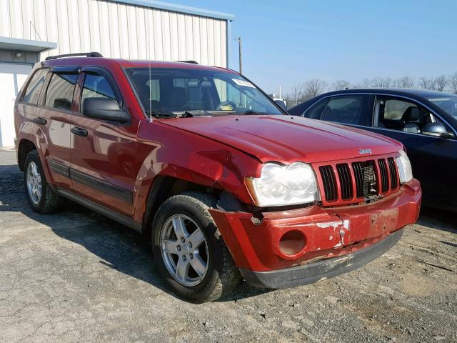 1J4GR48K45C680695 - 2005 JEEP GRAND CHER RED photo 1