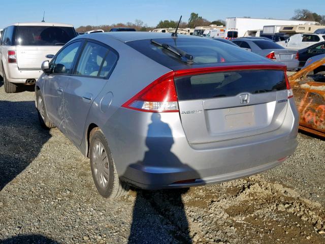 JHMZE2H59AS038559 - 2010 HONDA INSIGHT LX SILVER photo 3