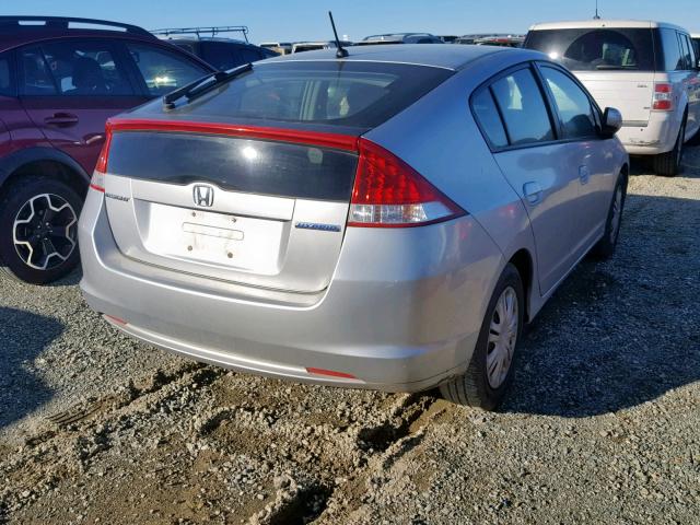 JHMZE2H59AS038559 - 2010 HONDA INSIGHT LX SILVER photo 4