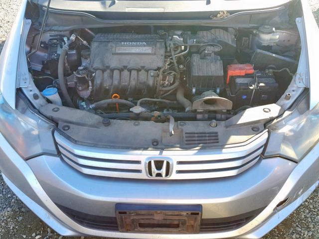 JHMZE2H59AS038559 - 2010 HONDA INSIGHT LX SILVER photo 7