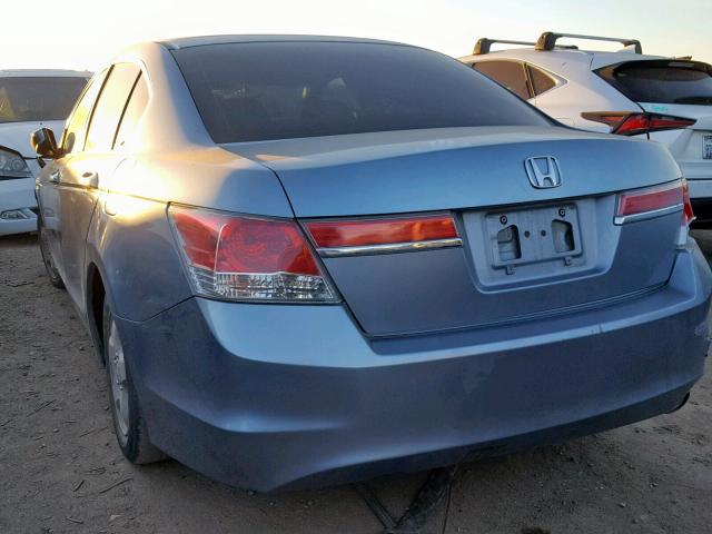 1HGCP2F48CA041345 - 2012 HONDA ACCORD LXP BLUE photo 3