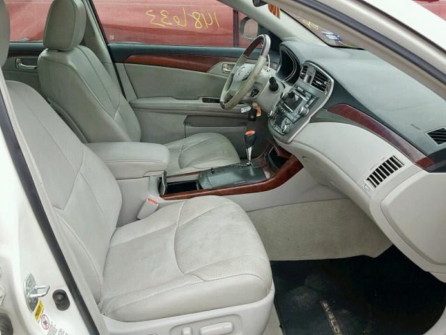 4T1BK3DBXBU378611 - 2011 TOYOTA AVALON BAS Blanc photo 5
