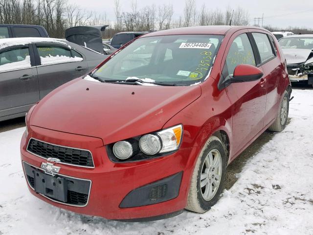 1G1JB6SH4C4115226 - 2012 CHEVROLET SONIC LS 红色 照片 2