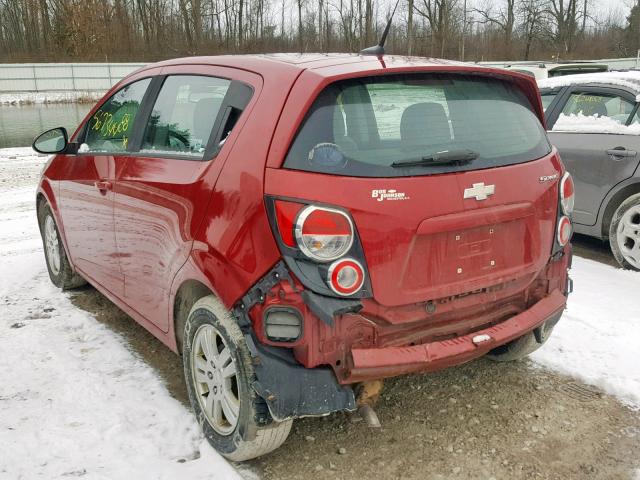 1G1JB6SH4C4115226 - 2012 CHEVROLET SONIC LS 红色 照片 3