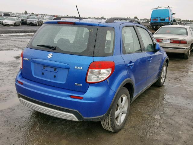 JS2YB413X75100347 - 2007 SUZUKI SX4 BLUE photo 4