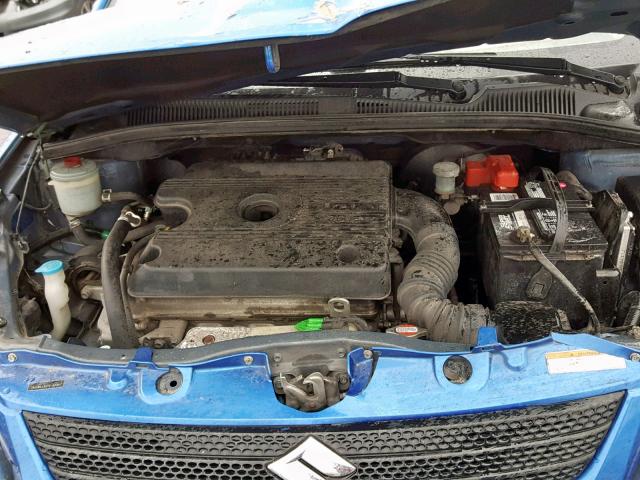 JS2YB413X75100347 - 2007 SUZUKI SX4 BLUE photo 7