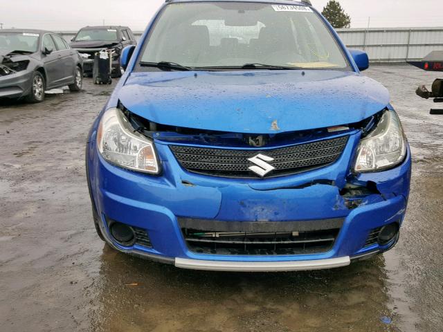 JS2YB413X75100347 - 2007 SUZUKI SX4 BLUE photo 9