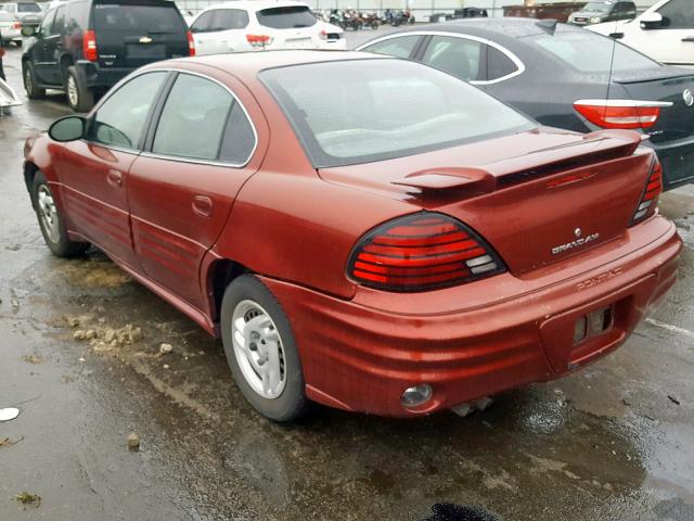 1G2NE52F12C281124 - 2002 PONTIAC GRAND AM S RED photo 3